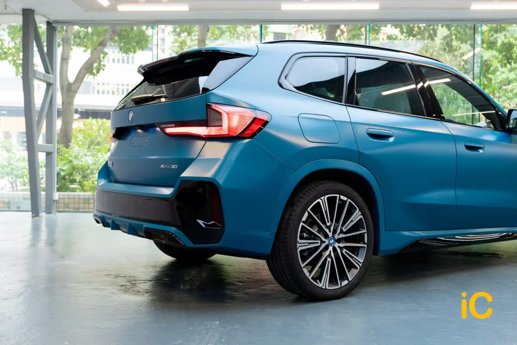 BMW iX1 Blue Bay Lagoon (啞面PPF) - PPF 車漆保護膜- IC Detail